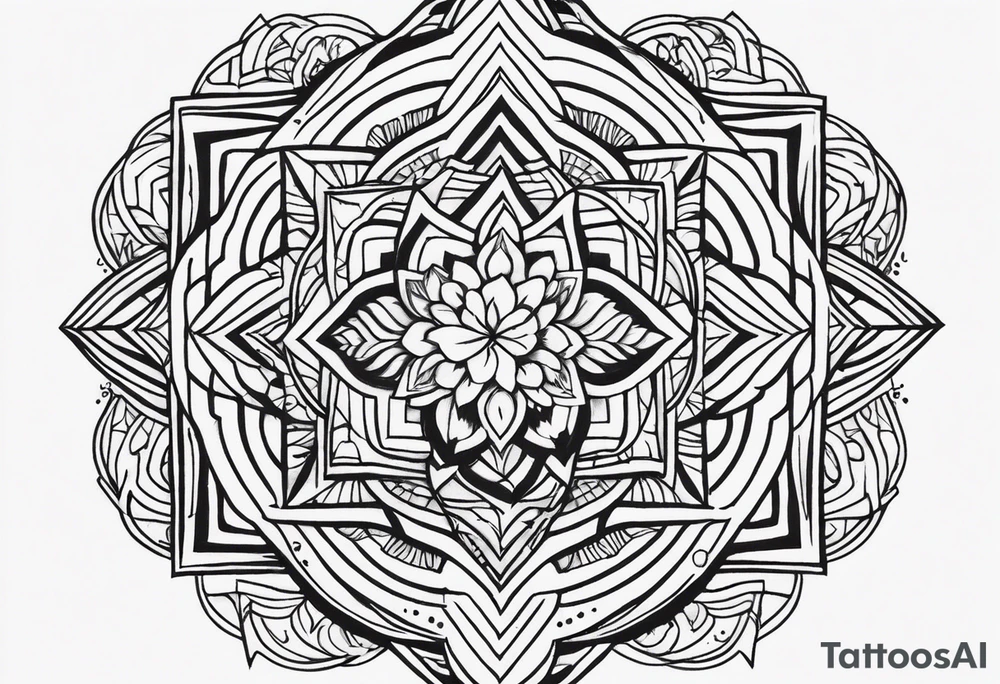 a half-sleeve black and white tattoo idea that incorporates mental health awareness, a passion for EDM music, a first responder past, and keeping a positive mindset. I want everything designed into each other thing tattoo idea