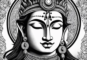 Lord shiva around with  karma , always positive, nothing deep , spiritual Sanskrit words tattoo idea
