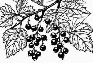 holly berries tattoo idea