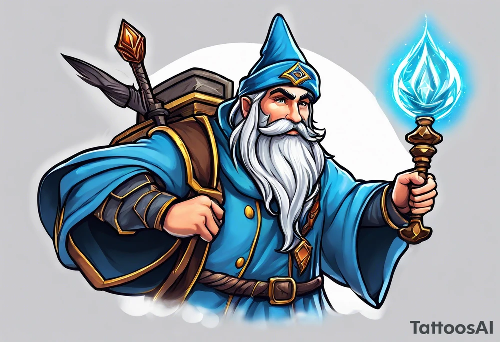 Runescape wizard with air staff tattoo idea