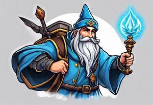 Runescape wizard with air staff tattoo idea