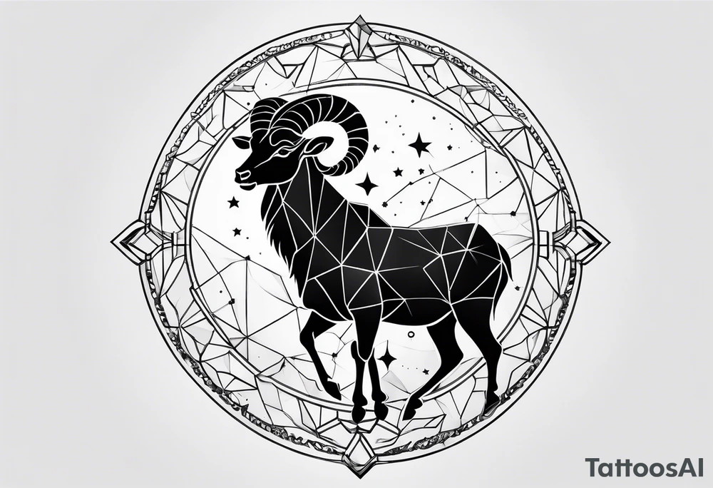 Aries constellation stars tattoo idea