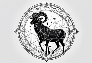 Aries constellation stars tattoo idea