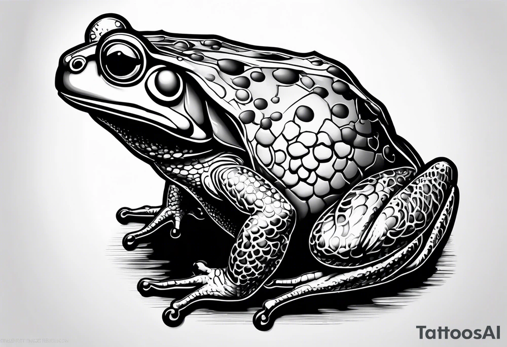 Toad in lab coat tattoo idea