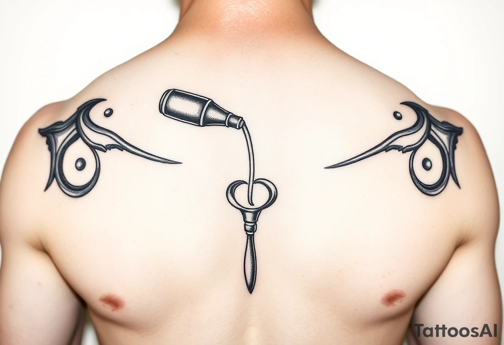 erect penis spurting onto woman's breast tattoo idea