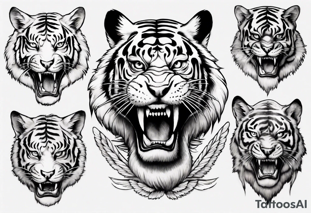 Flying tiger tattoo idea