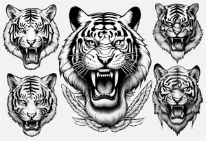 Flying tiger tattoo idea