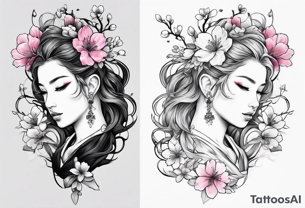 Cherry blossom for back tattoo no zoom tattoo idea