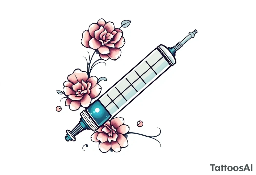 syringe tattoo idea