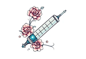 syringe tattoo idea
