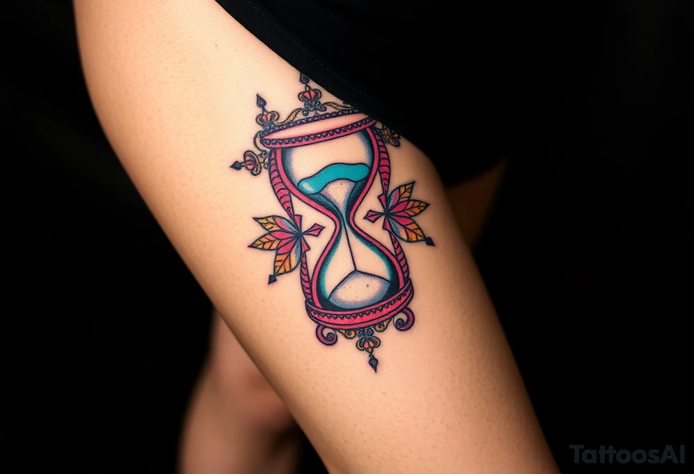 hourglass tattoo idea