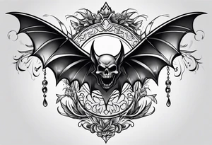 Death Bat tattoo idea