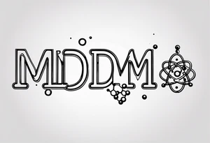 MDMA molecular diagram tattoo idea