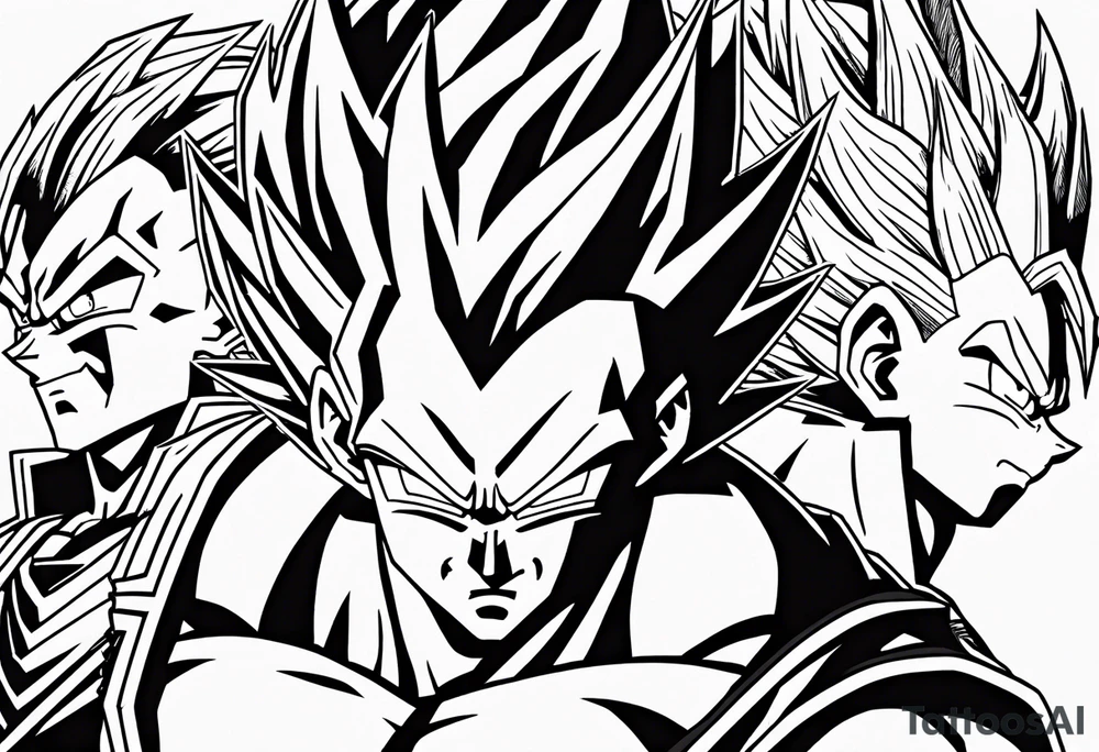 Dragon ball z, dragon ball, goku, vegeta, gogeta, frieza, cell, gohan, trunks, buu tattoo idea