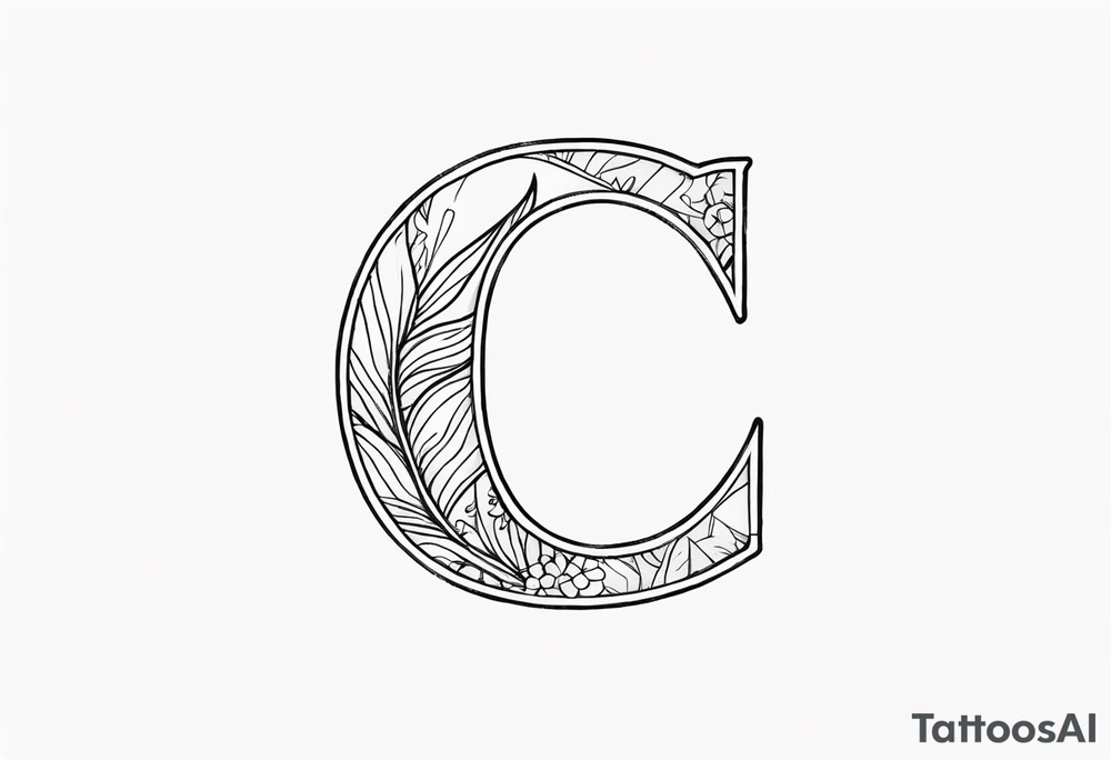 letter c tattoo idea