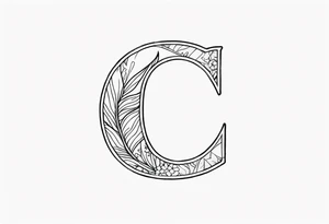 letter c tattoo idea