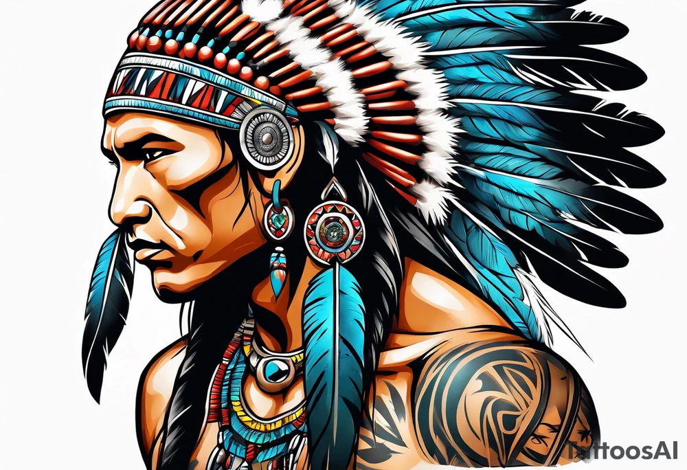 Cherokee Indian for male tattoo idea
