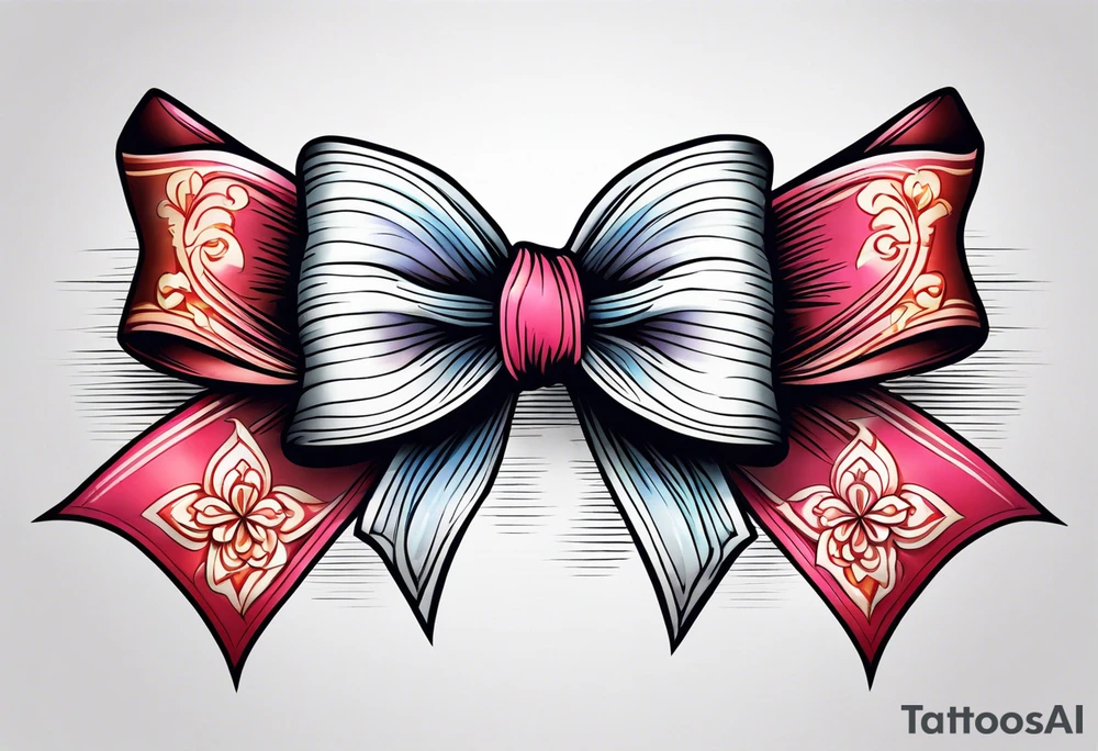 Girly bow tattoo idea