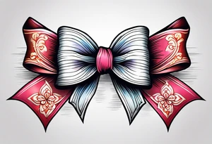 Girly bow tattoo idea