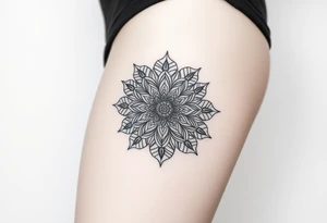 intricate mandala tattoo idea