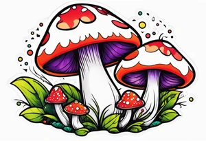 shroom tattoo tattoo idea