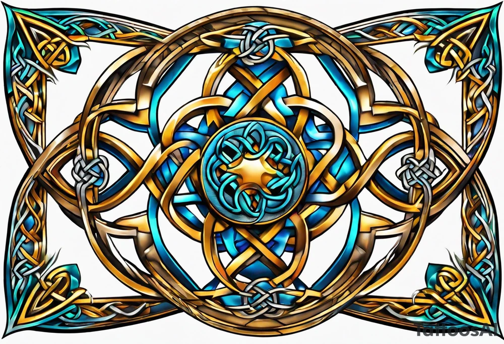 Celtic knot shoulder tattoo tattoo idea