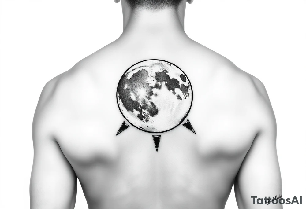 Moon tattoo tattoo idea