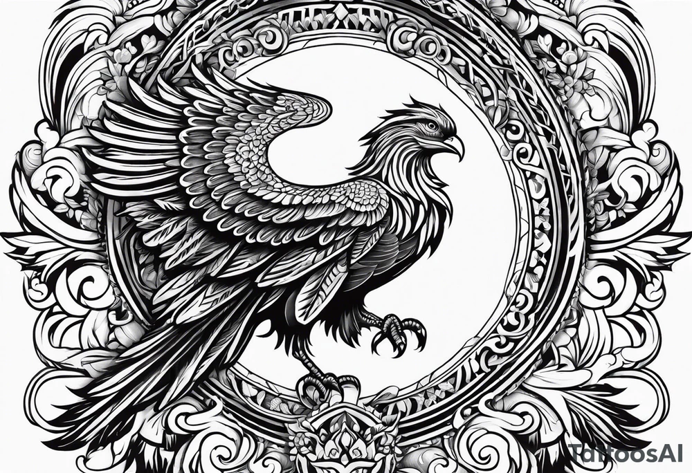 Phoenix mexican style tattoo idea