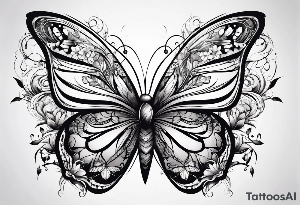 Butterflies tattoo idea