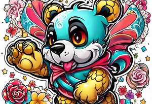 japanese animation scorpion kapow
candy bear tattoo idea