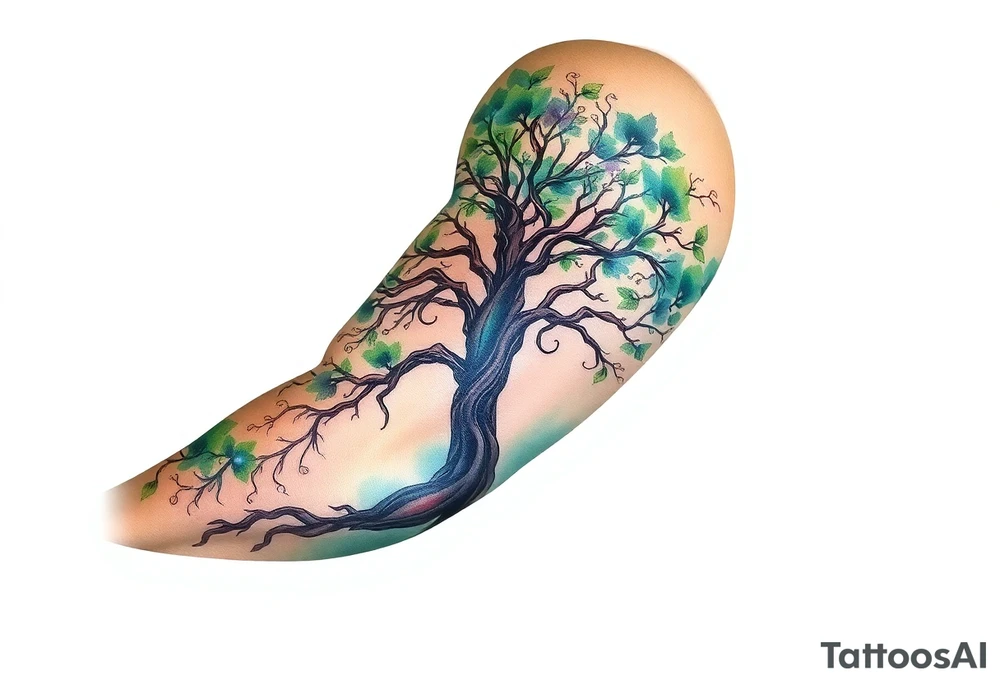 Tree covering entire arm/hand tattoo idea