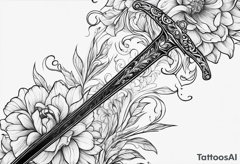 sword
fine line
gentle
thin lines
floral design tattoo idea sword
fine line
gentle
thin lines
floral design tattoo idea