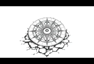 Sundial on the ground tattoo idea