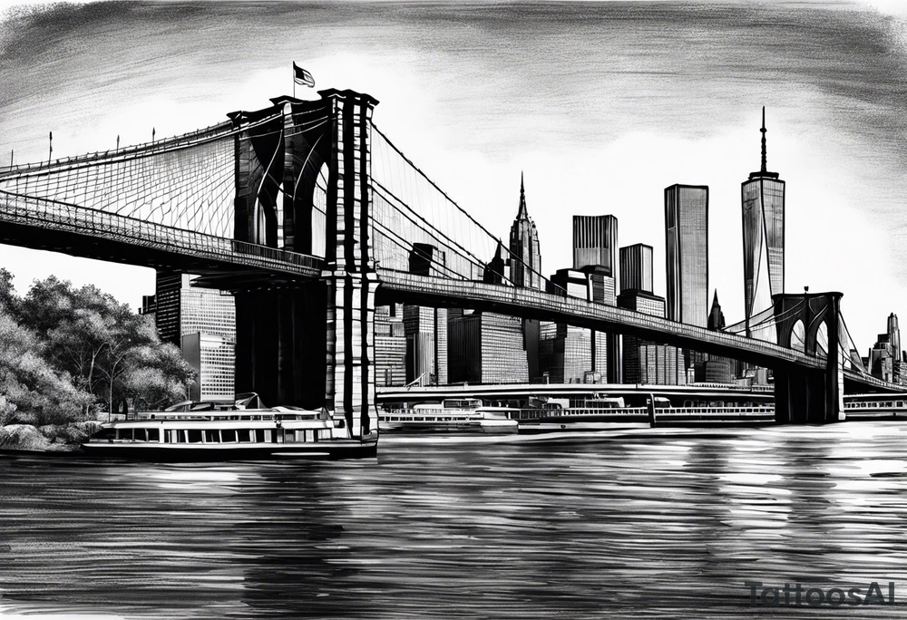 Brooklyn bridge tattoo idea