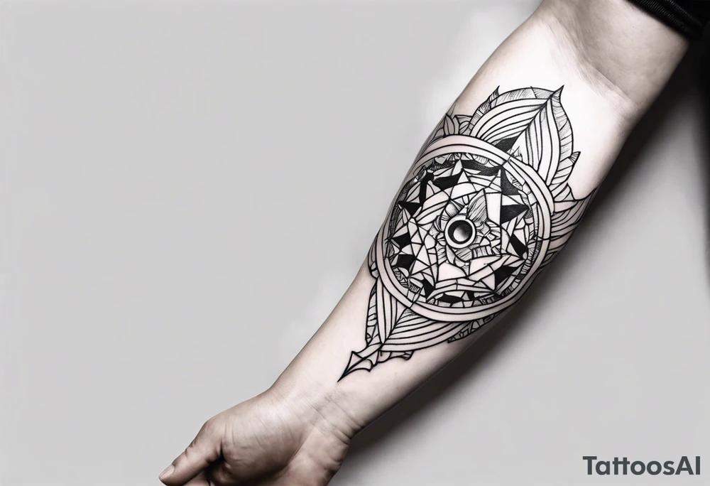 Long forearm wisdom tattoo idea