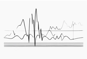 heartbeat waveform tattoo idea