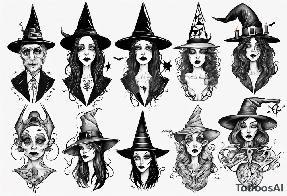 witch tattoo idea