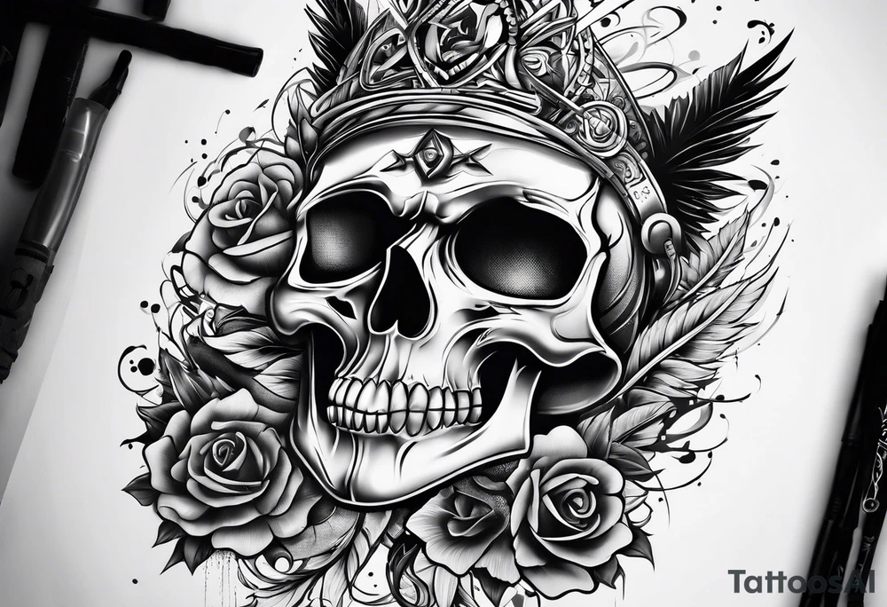 punk rocker tattoo idea