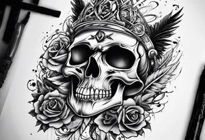 punk rocker tattoo idea