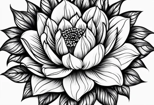 African Flame flower tattoo idea