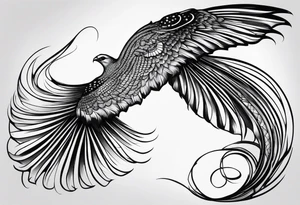 long flowing scaly

fan tail tattoo idea