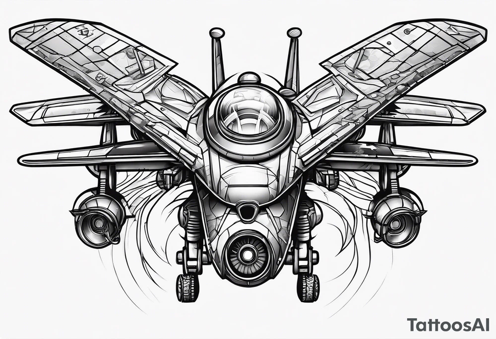 drone strike tattoo idea