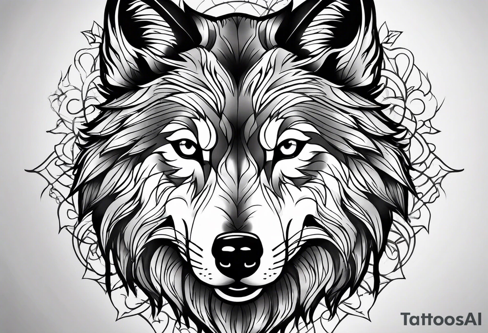 Wolf tattoo idea