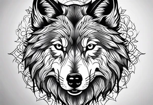 Wolf tattoo idea