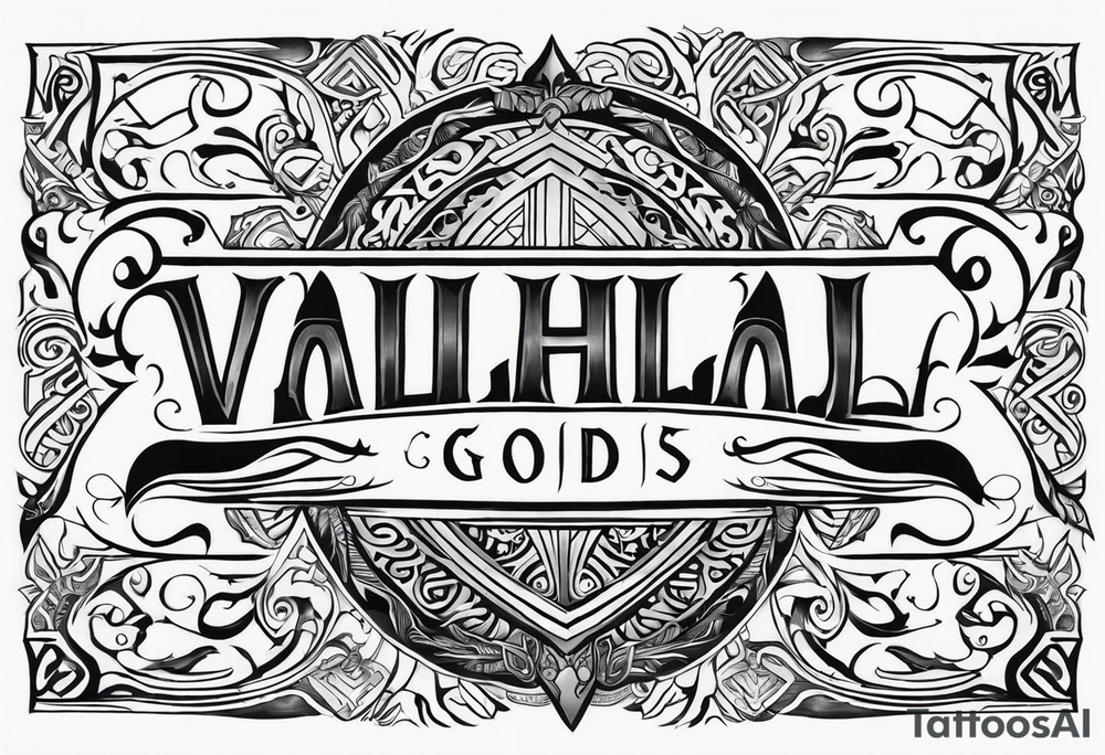 Valhalla gods tattoo idea