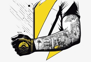 cyberpunk 2077, wrist tattoo, tattoo idea