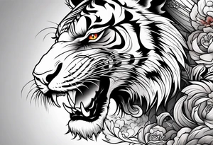 tiger and dragon tattoo idea