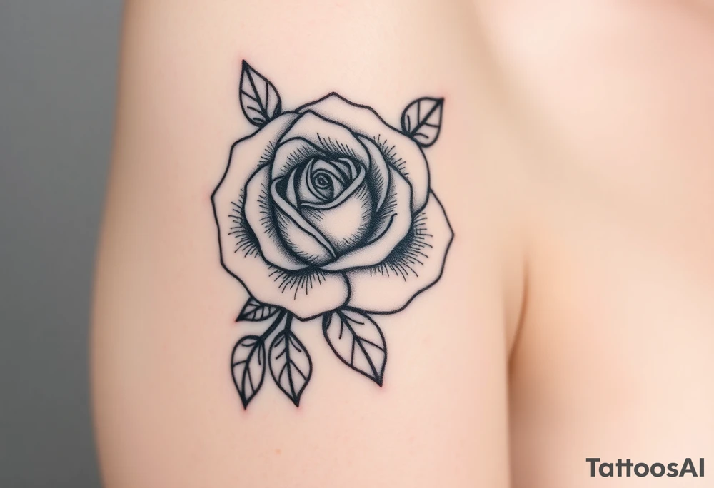 rose tattoo idea