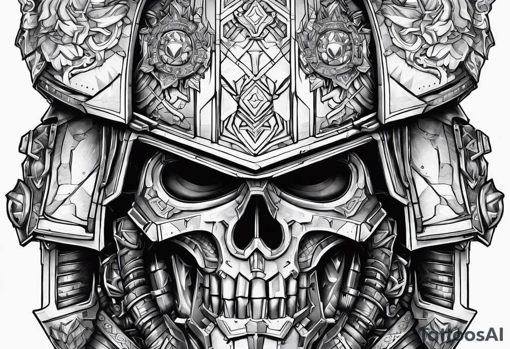 Warhammer 40000 armor tattoo idea