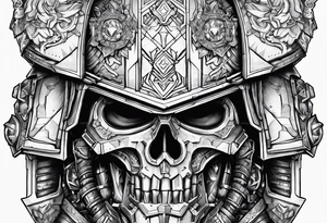 Warhammer 40000 armor tattoo idea